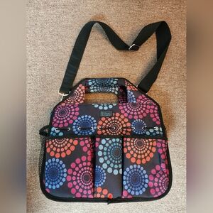 Clever Container Tote Bag Black Outside Compartments